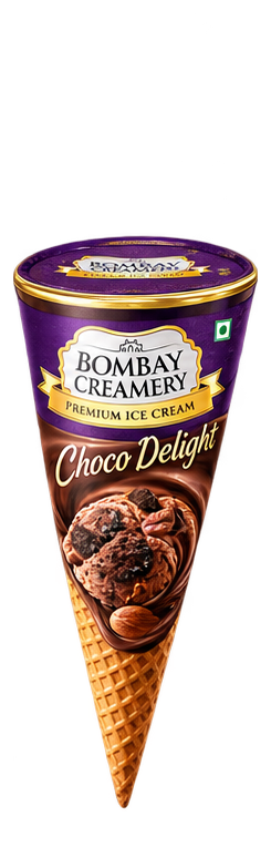Bombay Creamery Choco Delight cone